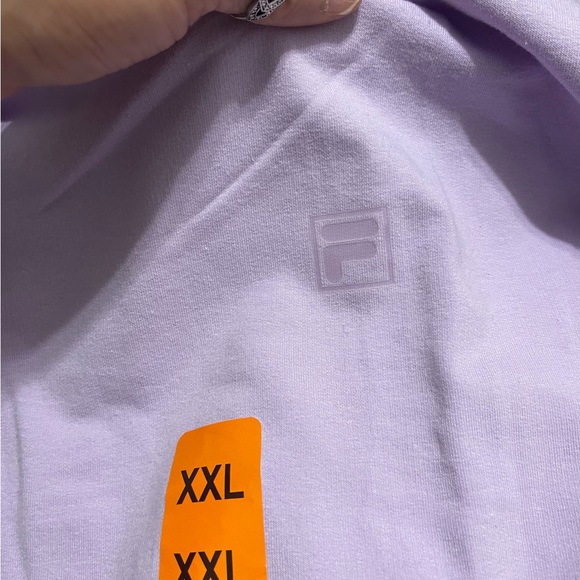 NWT Women’s Size XX-Large Fila Crewneck Sweater With Two Side Pockets Lavender - Picture 8 of 12